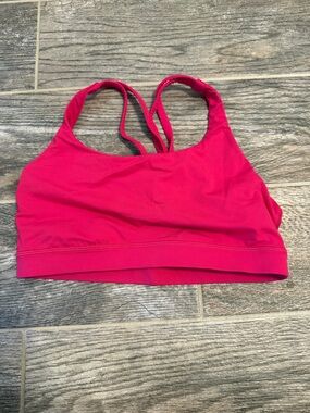 lululemon energy bra in color passionate